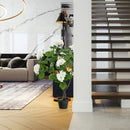 Artificial Hydrangea Tree Fake Floral Plant with 11 White Flowers