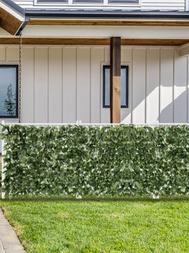 Artificial Lily Leaf Privacy Fence for Garden Yard Balcony Deck