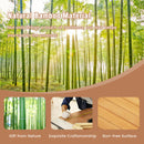 5 x 8 Feet Bamboo Floor Mat with Anti-Slip Backing for Living Room Bedroom