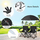 Portable Folding Camping Canopy Chairs with Cup Holder