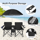 Portable Folding Camping Canopy Chairs with Cup Holder