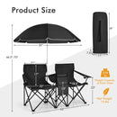 Portable Folding Camping Canopy Chairs with Cup Holder