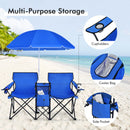 Portable Folding Camping Canopy Chairs with Cup Holder