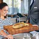 Teak Wood Cutting Board Extra Large 24 Inch Reversible Cutting Board with Handle