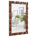 41.5 x 28 inches Farmhouse Wall Mirror with Solid Wood Frame