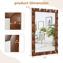 41.5 x 28 inches Farmhouse Wall Mirror with Solid Wood Frame