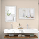 41.5 x 28 inches Farmhouse Wall Mirror with Solid Wood Frame