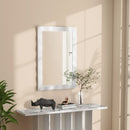 41.5 x 28 inches Farmhouse Wall Mirror with Solid Wood Frame
