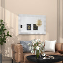 41.5 x 28 inches Farmhouse Wall Mirror with Solid Wood Frame
