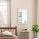 41.5 x 28 inches Farmhouse Wall Mirror with Solid Wood Frame