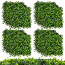 12 Pieces 20 x 20 Inch Artificial Boxwood Wall Panels with Insertable Branches