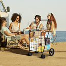 Heavy Duty Folding Utility Shopping Double Cart