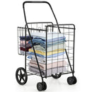Heavy Duty Folding Utility Shopping Double Cart