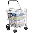 Heavy Duty Folding Utility Shopping Double Cart