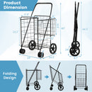 Heavy Duty Folding Utility Shopping Double Cart
