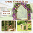 Garden Bench Arbor Arch Wooden Garden Arbor for Climbing Plants
