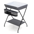 Baby Diaper Changing Table Foldable With Storage In Gray