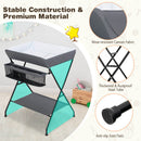 Baby Diaper Changing Table Foldable With Storage In Gray
