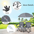 Portable Folding Camping Canopy Chairs with Cup Holder