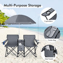 Portable Folding Camping Canopy Chairs with Cup Holder