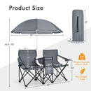 Portable Folding Camping Canopy Chairs with Cup Holder