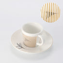 Mirror Reflection Cup Creative Dynamic Anamorphic Mug with Leopard Zebra Coaster