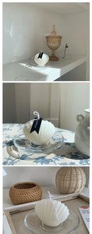 Shell Candle Home Decoration Shooting Background Props  Birthday Decoration Soy Wax Scented Candles