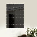 36pcs/set Mirror Wall Sticker 3D Rounded Square Acrylic Decal DIY Self Adhesive Stickers for Home Bathroom Bedroom Decor 15x15cm