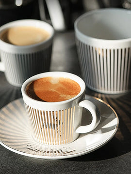 Mirror Reflection Cup Creative Dynamic Anamorphic Mug with Leopard Zebra Coaster