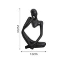 Nordic Abstract Woman Sculpture – Vilead Resin Thinker Figurine for Modern Home Decoration