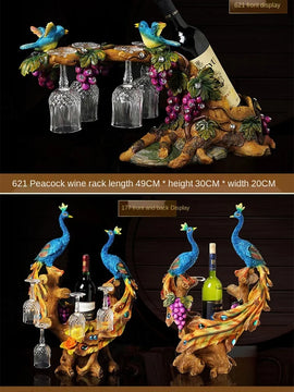 Wine Rack In European Style With Horse For Home Decoration In A Creative Way