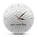 Golf Ball 3D Wall Clock – Silent Non-Ticking Frameless Decorative Watch for Golf Club, Sports Golfers Gift