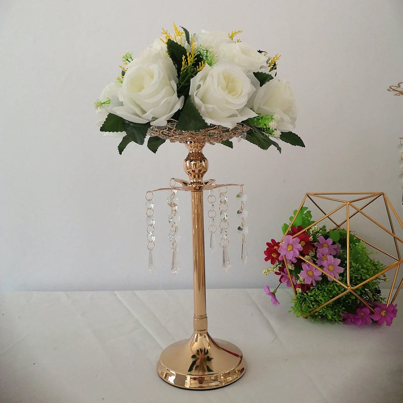 Single Candle Holder, Delicate Crystal Candle Stand, Center Table Candlestick, Wedding Centerpiece, Flowers Vase, Home Decor