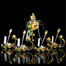 Beautiful Flower Tea Glass Mug Enamel Coffee Cup and Mug for Hot and Cold Drinks Home Tea Cup Spoon Set Perfect Gift for Mom