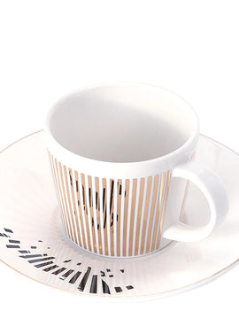 Mirror Reflection Cup Creative Dynamic Anamorphic Mug with Leopard Zebra Coaster