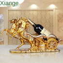 Wine Rack In European Style With Horse For Home Decoration In A Creative Way