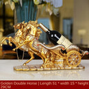 Wine Rack In European Style With Horse For Home Decoration In A Creative Way