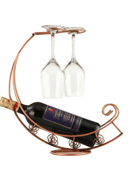Creative Metal Wine Rack Hanging Wine Glass Holder Bar Stand Bracket Display Stand Bracket Decor