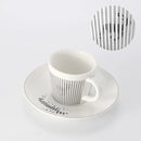 Mirror Reflection Cup Creative Dynamic Anamorphic Mug with Leopard Zebra Coaster