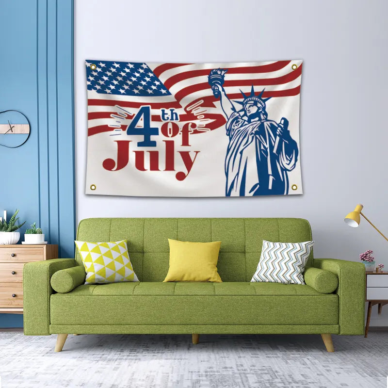3x5 Fourth of July Flags Sublimation Design Print Logo Color Flags Banners Custom Flag Independence Day