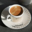 Mirror Reflection Cup Creative Dynamic Anamorphic Mug with Leopard Zebra Coaster