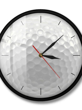 Golf Ball 3D Wall Clock – Silent Non-Ticking Frameless Decorative Watch for Golf Club, Sports Golfers Gift