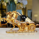 Wine Rack In European Style With Horse For Home Decoration In A Creative Way