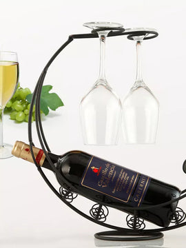 Creative Metal Wine Rack Hanging Wine Glass Holder Bar Stand Bracket Display Stand Bracket Decor