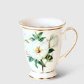 Luxury British Style Coffee Cup – High Quality Ivory Porcelain Ceramic Mug for Afternoon Tea and Office