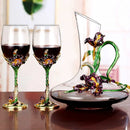 Crystal Glass Goblet Wine Decanter Wine Rack European Style Home Decoration Wine Glasses Suit