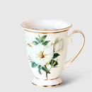 Luxury British Style Coffee Cup – High Quality Ivory Porcelain Ceramic Mug for Afternoon Tea and Office