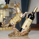 Wine Rack In European Style With Horse For Home Decoration In A Creative Way