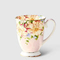 Luxury British Style Coffee Cup – High Quality Ivory Porcelain Ceramic Mug for Afternoon Tea and Office