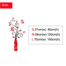 Vase Acrylic 3D Wall Sticker Home decor Porch Living room Background Wall Flower Rattan Decoration Hot sale